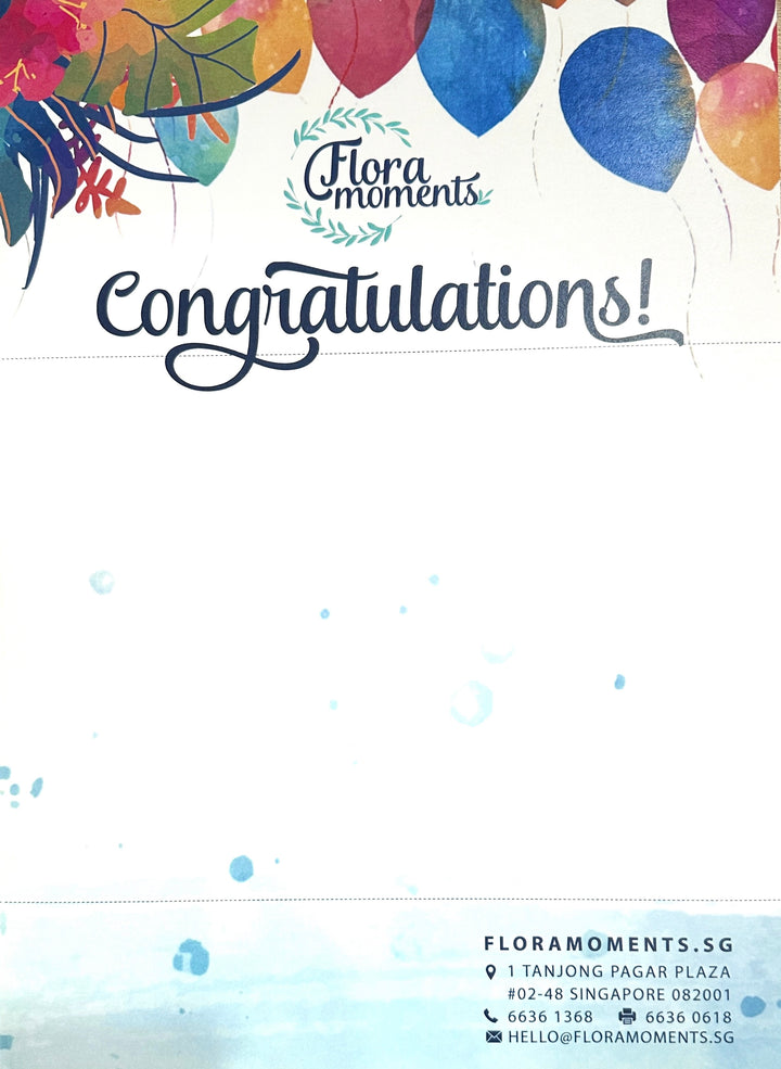 grand-opening-card-white-background-sky-blue-accents-adorned-with-leaves-and-ballons-for-a-festive-touch