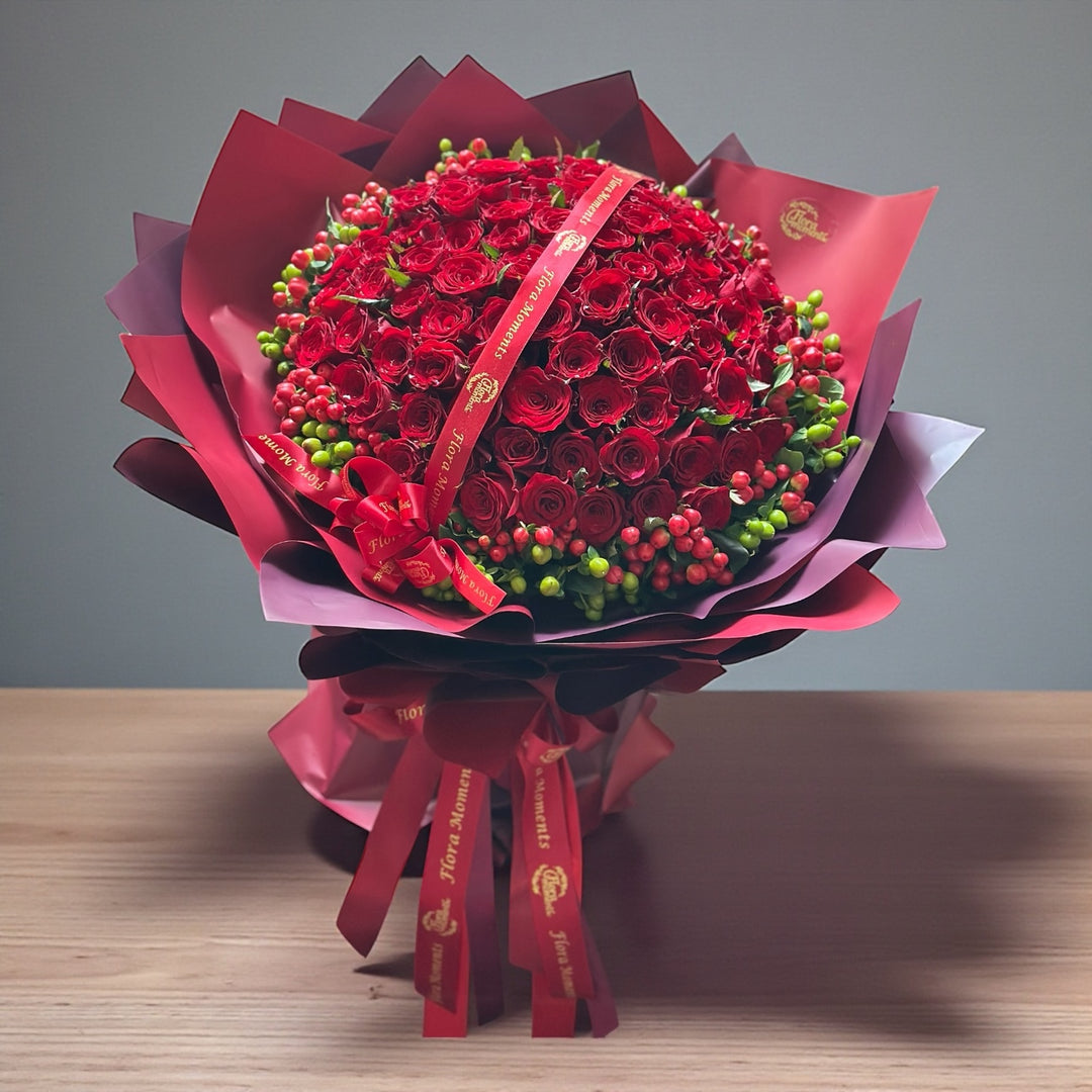 All My Love (99 Roses) FLORAMOMENTS.SG: Express Florist Delivery Singapore