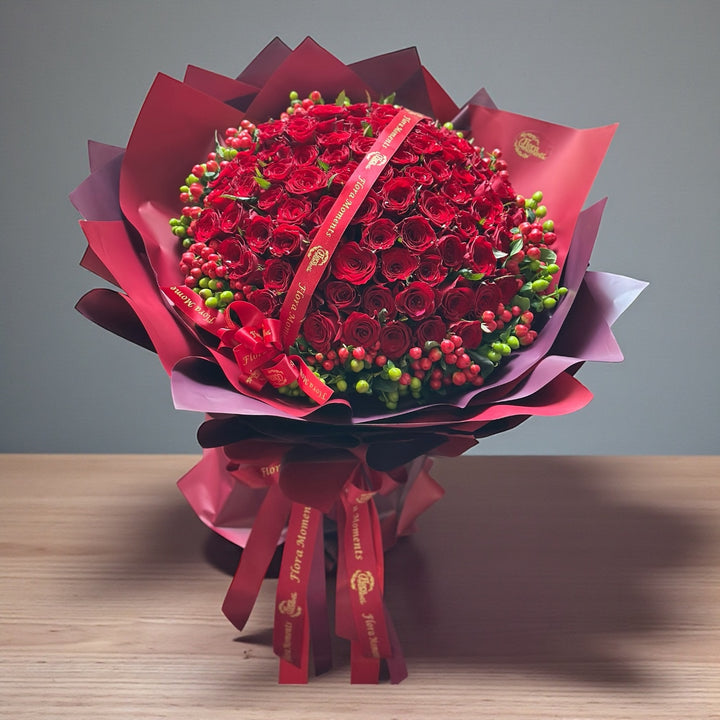 All My Love (99 Roses) FLORAMOMENTS.SG: Express Florist Delivery Singapore