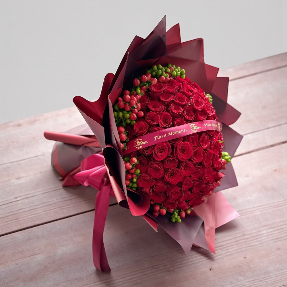 All My Love (99 Roses) FLORAMOMENTS.SG: Express Florist Delivery Singapore