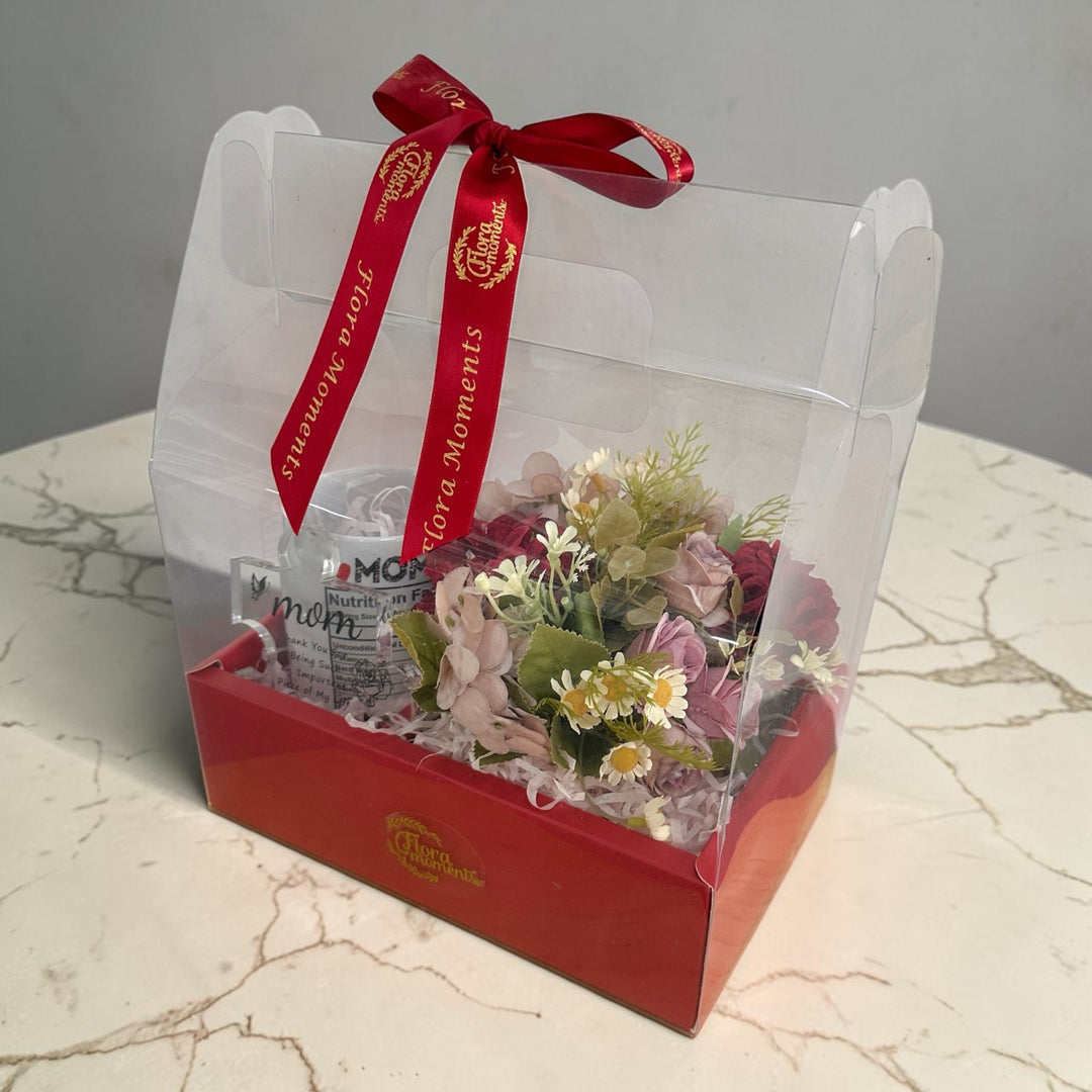 Mom’s Gift Box - with Mug & Plaque_2 FLORAMOMENTS.SG: Express Florist Delivery Singapore