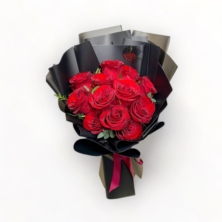 Modern Romance (Red) - Bouquet | FLORAMOMENTS.SG Express Delivery