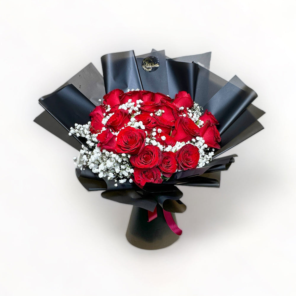 bouquet-of-24-stalks-red-roses-with-babys-breath-wrapped-in-black-top