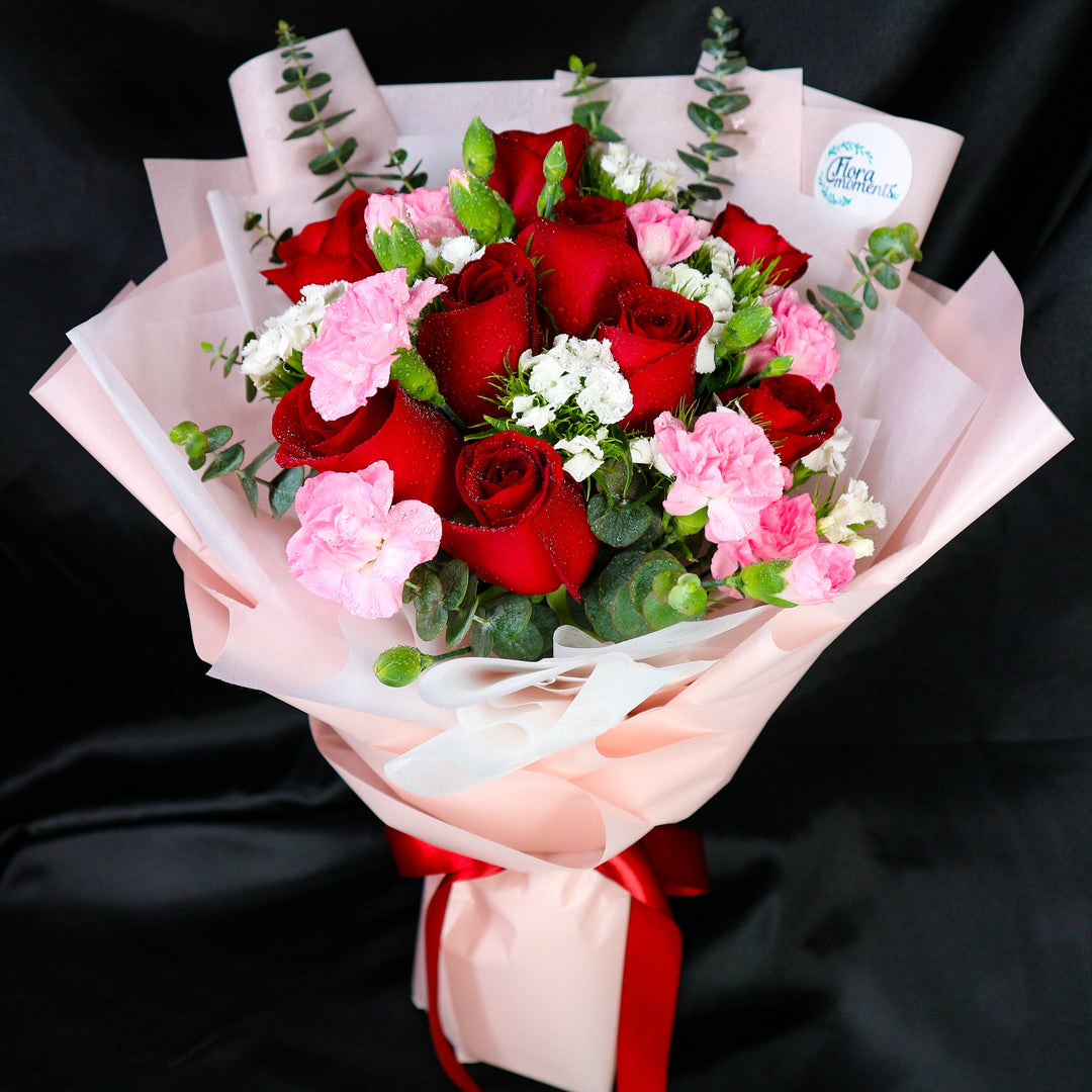 bouquet-red-roses-pink-carnations-eucalyptus-sweet-williams