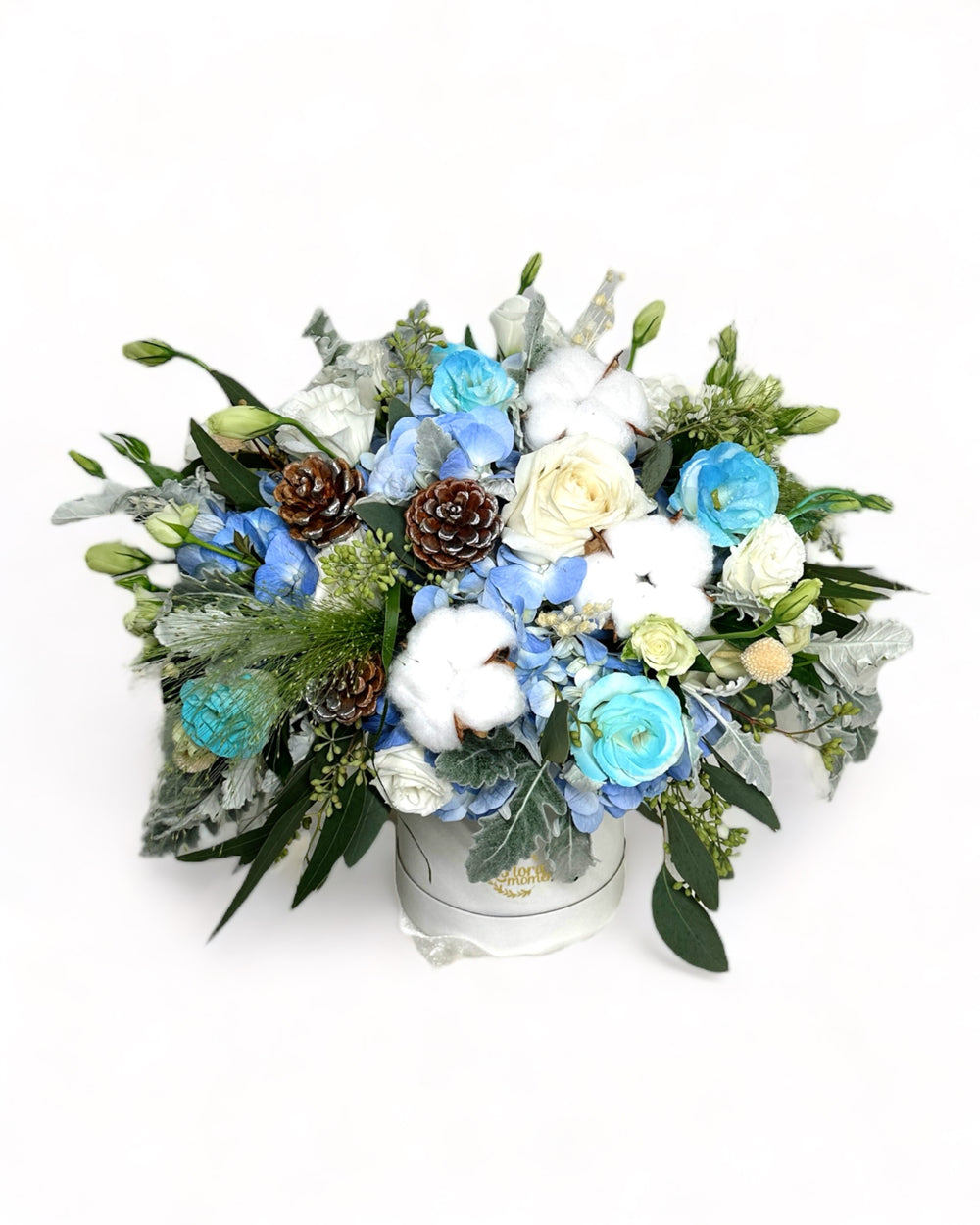 florabox-hydrangea-cotton-roses-eustoma-leaf-eucalyptus-christmas-decor1