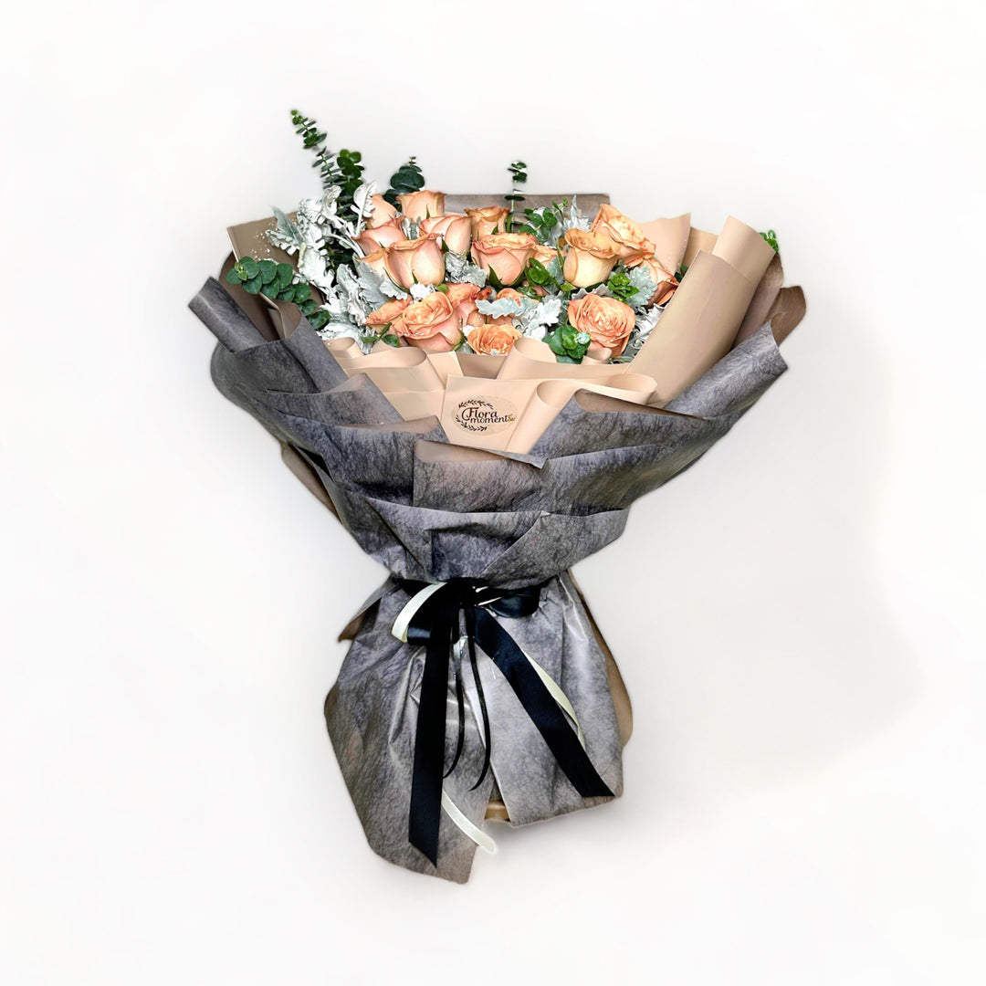 flowerbouquet-roses-silver-leaf-eucalyptus-leaf-vision3